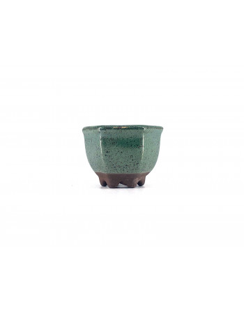 Tiesto hexagonal 4.5 cm verde Yokkaichi JY12/1V