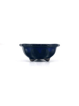 Tiesto redondo flor 6.5 cm azul Yokkaichi JY12/9A
