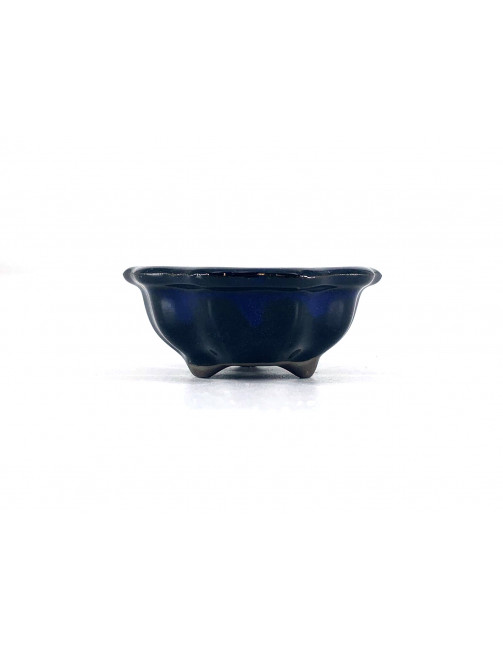 Tiesto redondo flor 6.5 cm azul Yokkaichi JY12/9A