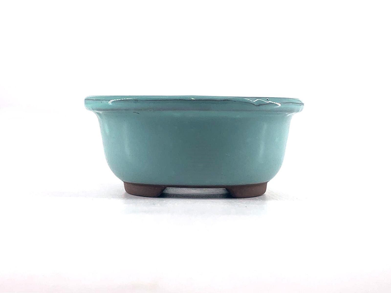 Tiesto ovalado 8,5 cm aguamarina Yokkaichi JY14/2AG