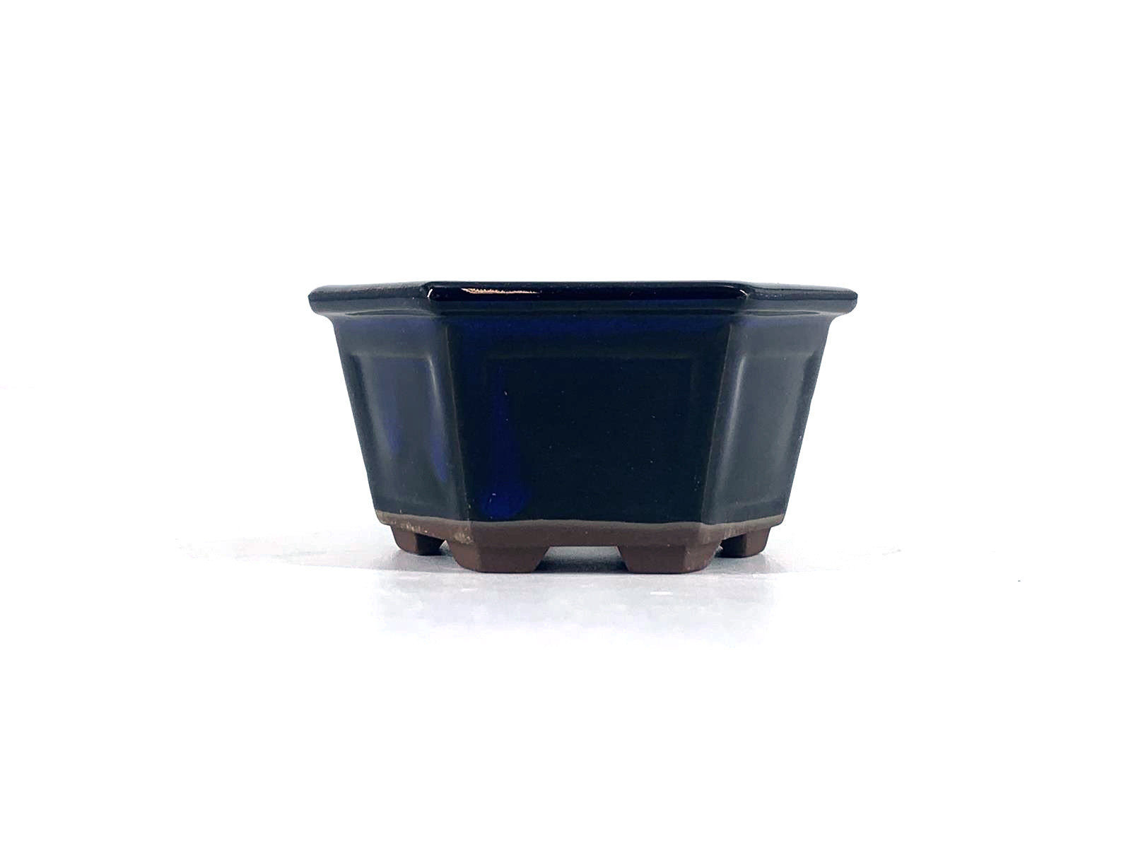 Tiesto hexagonal 9 cm azul Yokkaichi JY14/7A