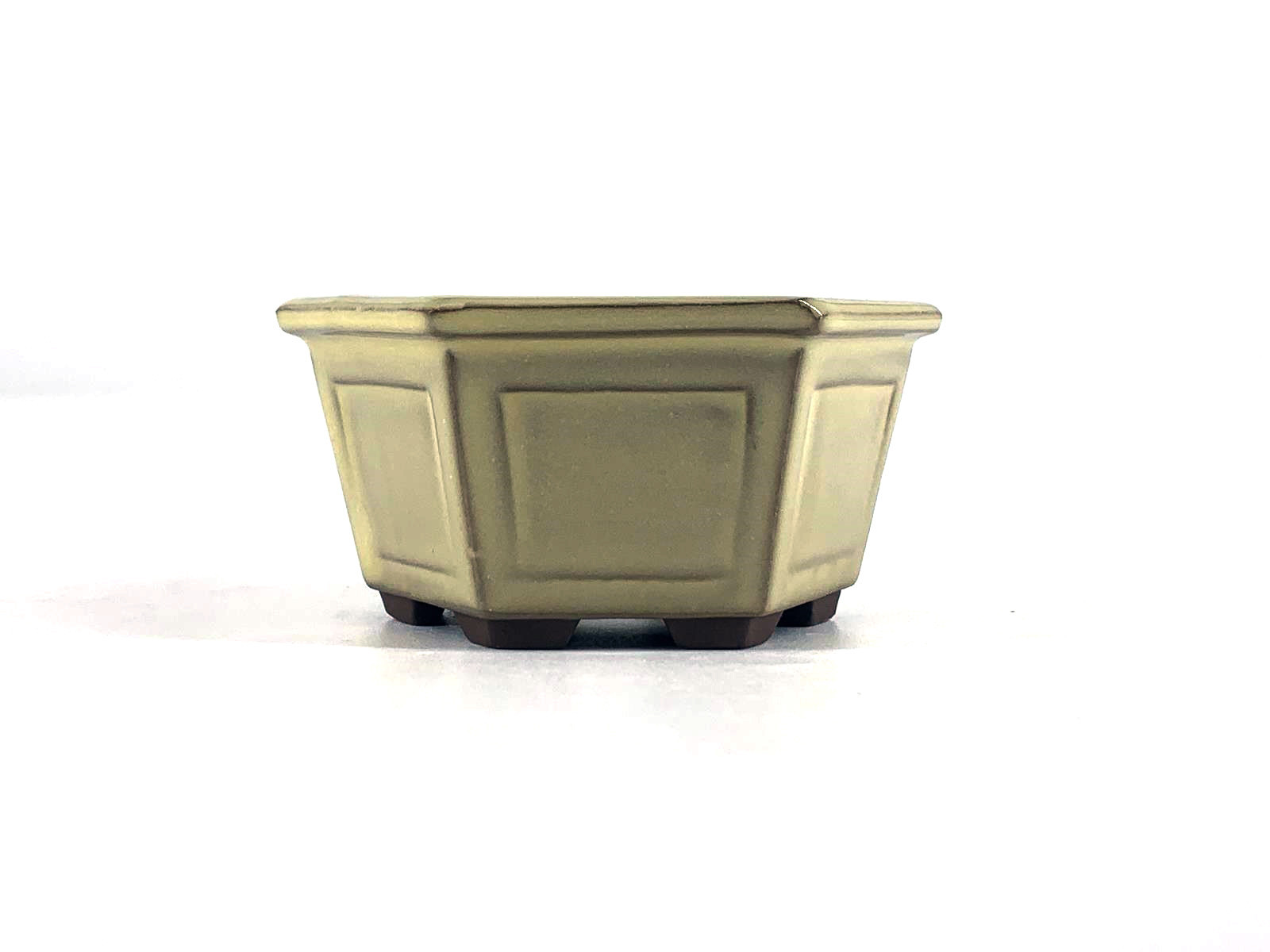 Tiesto hexagonal 9 cm crema Yokkaichi JY14/7C