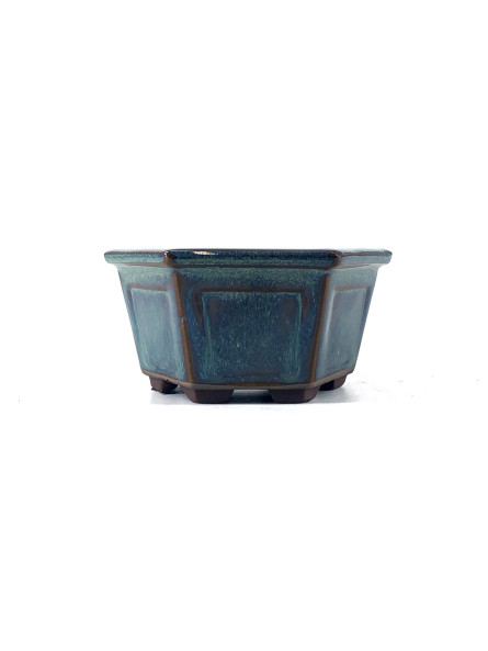 Tiesto hexagonal 9 cm verde Yokkaichi JY14/7V