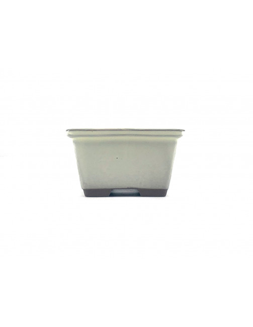 Tiesto cuadrado 8 cm crema Yokkaichi JY15/4C