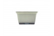 Tiesto cuadrado 8 cm crema Yokkaichi JY15/4C