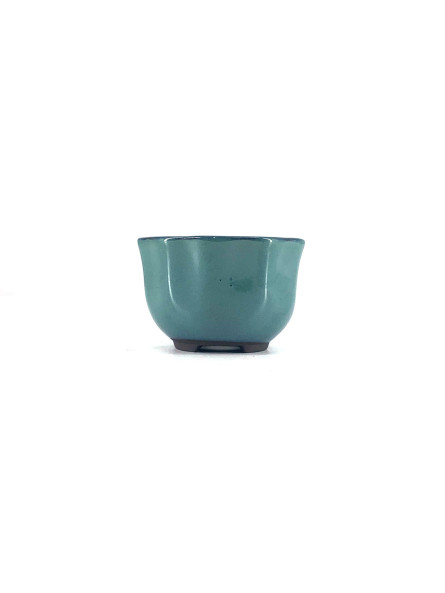 Tiesto redondo flor 8.5 cm verde Yokkaichi JY15/5V