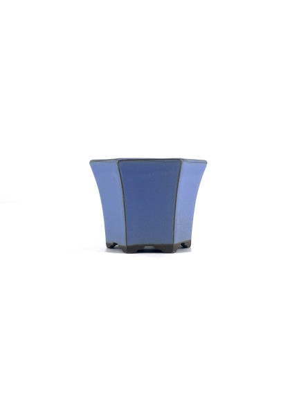Tiesto hexagonal 8 cm celeste Yokkachi JY15/2CL