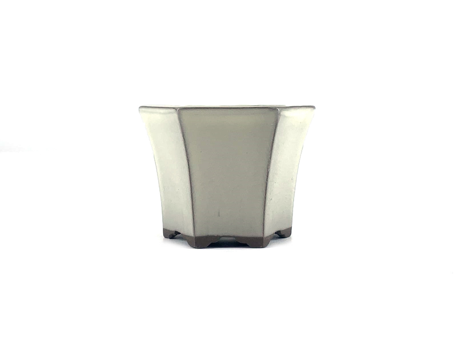 Tiesto hexagonal 8 cm crema Yokkachi JY15/2CR