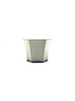 Tiesto hexagonal 8 cm crema Yokkachi JY15/2CR