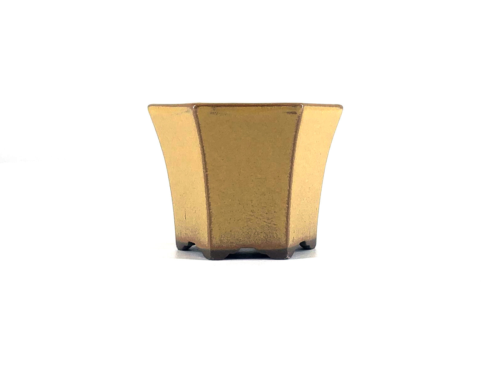 Tiesto hexagonal 8 cm amarillo Yokkachi JY15/2AM