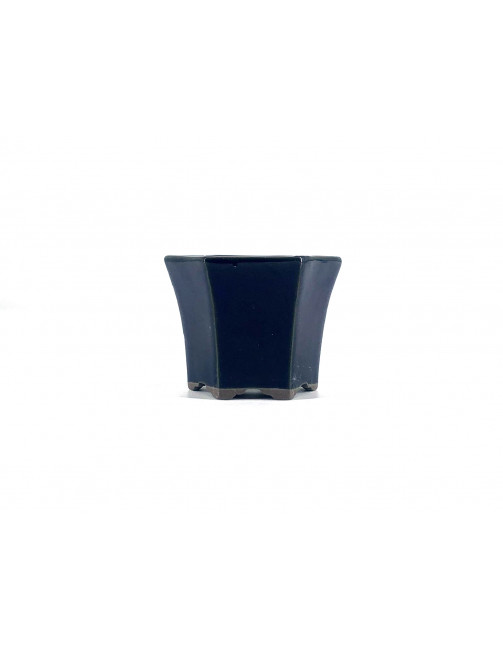 Tiesto hexagonal 8 cm azul Yokkachi JY15/2A