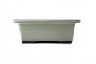 Tiesto rectangular 18 cm  crema Yokkaichi JY28/2C