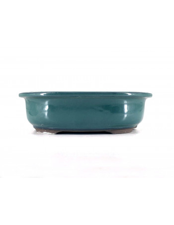 Tiesto ovalado 24.5 cm verde Yokkaichi  JY42/1V