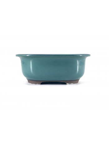Tiesto ovalado 17.5 cm verde Yokkaichi  JY42/3V