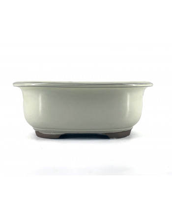 Tiesto ovalado 17.5 cm crema Yokkaichi  JY42/3C