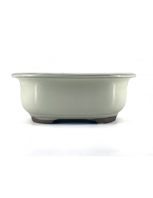 Tiesto ovalado 17.5 cm crema Yokkaichi  JY42/3C