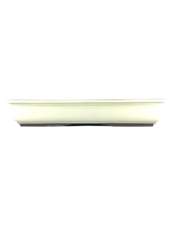 Tiesto rectangular 40 cm crema  Yokkaichi JY59/1C