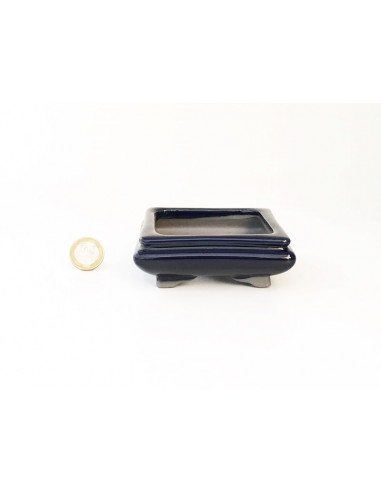 Tiesto cuadrado 9 cm Seto azul 14247/3