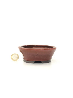 Tiesto redondo 11 cm rojo Seto 14247/1 bonsai