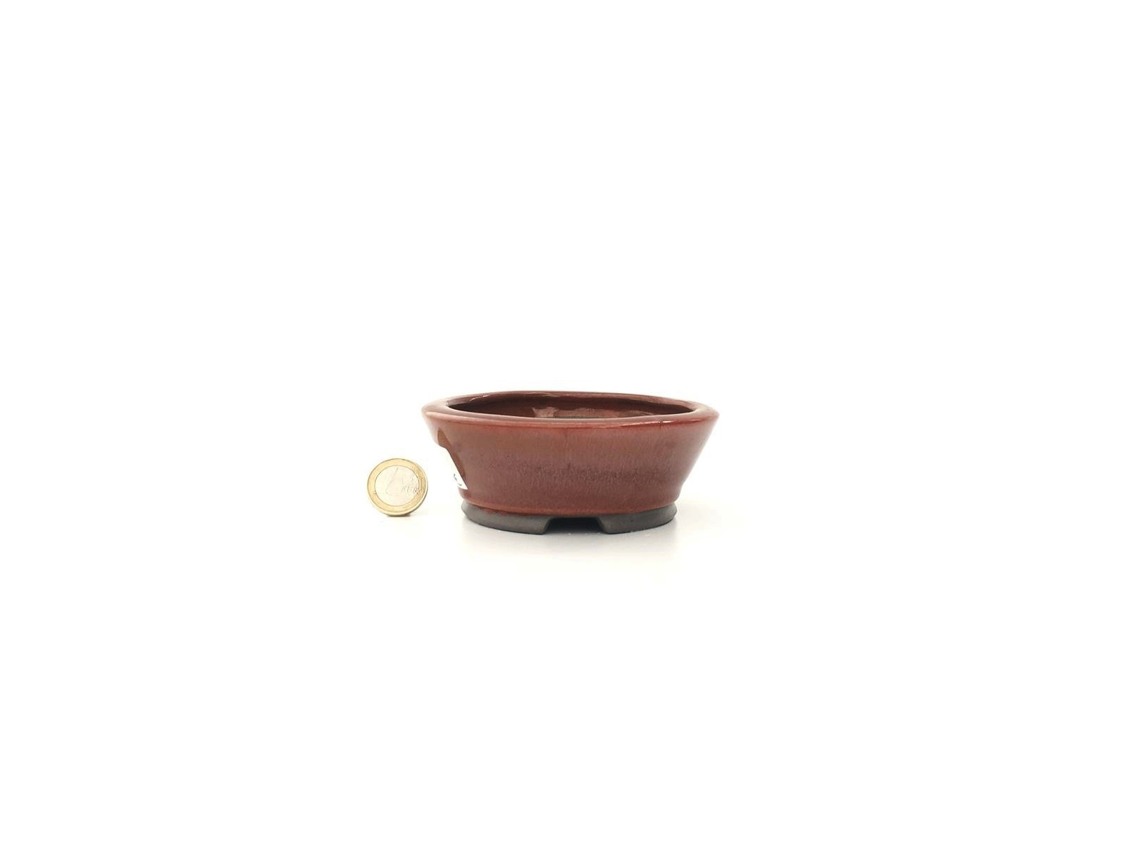 Tiesto redondo 11 cm rojo Seto 14247/1 bonsai
