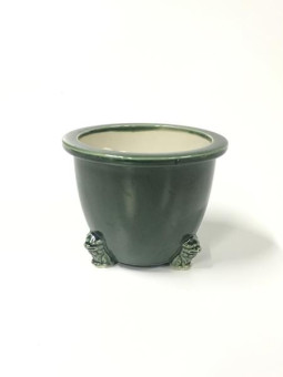 Tiesto redondo cascada 15.5 cm verde Seto 14533 bonsai