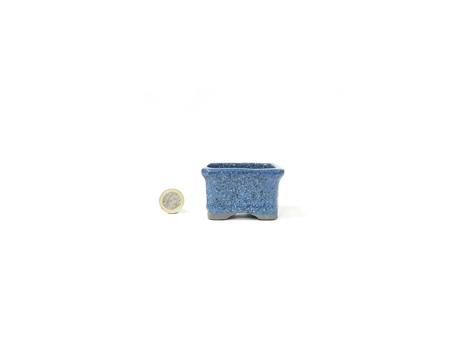Tiesto rectangular 7 cm azul Seto 14254/5 maceta para bonsai