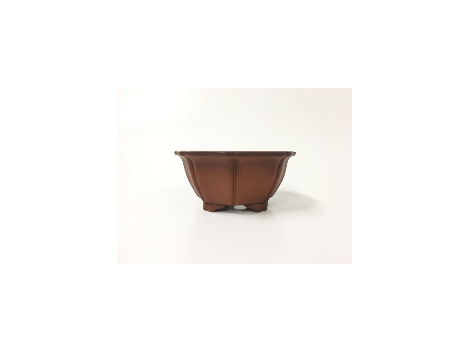 Tiesto redondo 18 cm Yixing 14543 sin esmaltar bonsai
