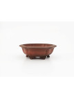 Tiesto hexagonal 13 cm Yixing 14544 sin esmaltar bonsai