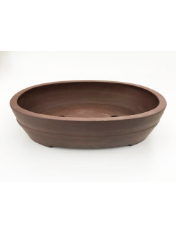 Tiesto ovalado 52 cm 14552 sin esmaltar bonsai