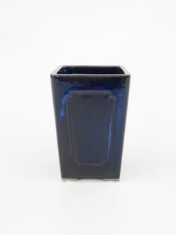 Tiesto cuadrado cascada 8 cm azul Yokkaichi 14556/4 bonsai