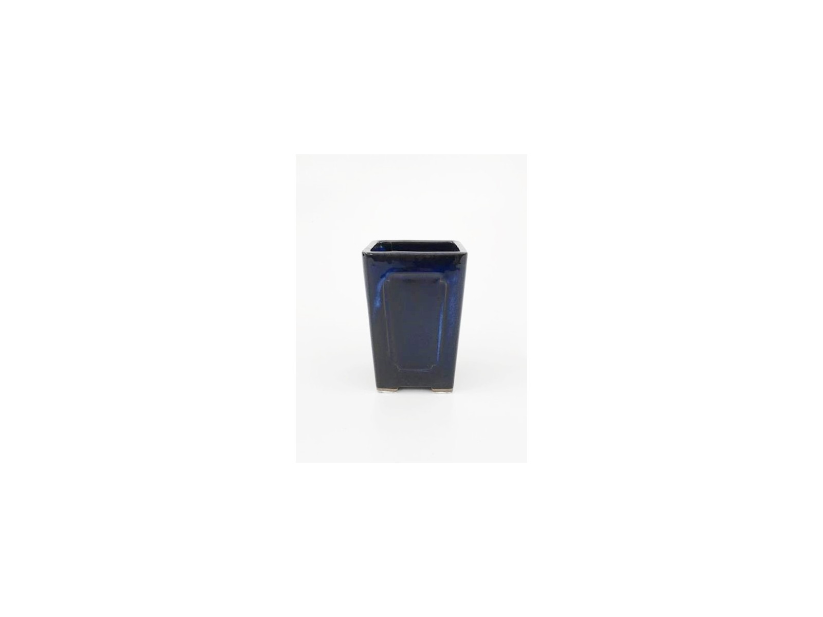 Tiesto cuadrado cascada 8 cm azul Yokkaichi 14556/4 bonsai