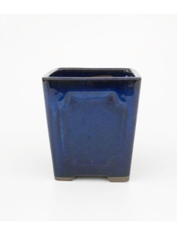 Tiesto cuadrado cascada 11 cm azul Yokkaichi 14555/4 bonsai