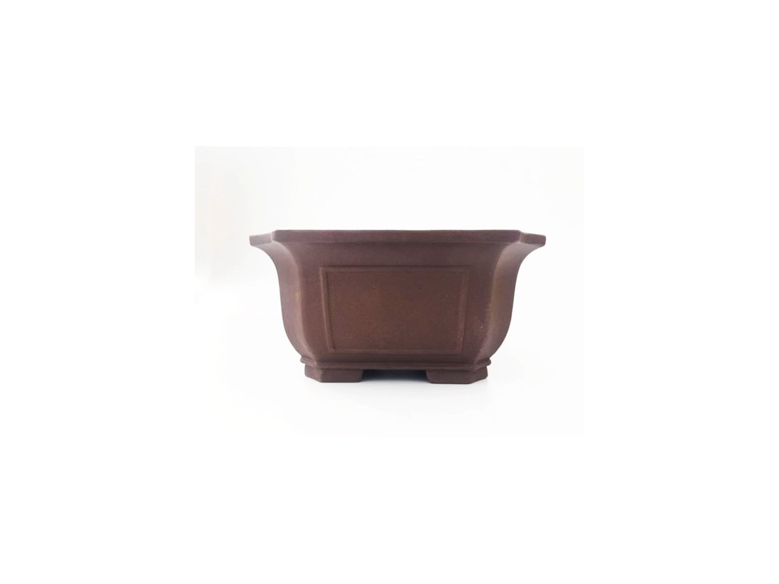 Tiesto cuadrado semicascada 35 cm Yixing 14559 sin esmaltar bonsai