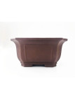 Tiesto cuadrado semicascada 35 cm Yixing 14559 sin esmaltar bonsai