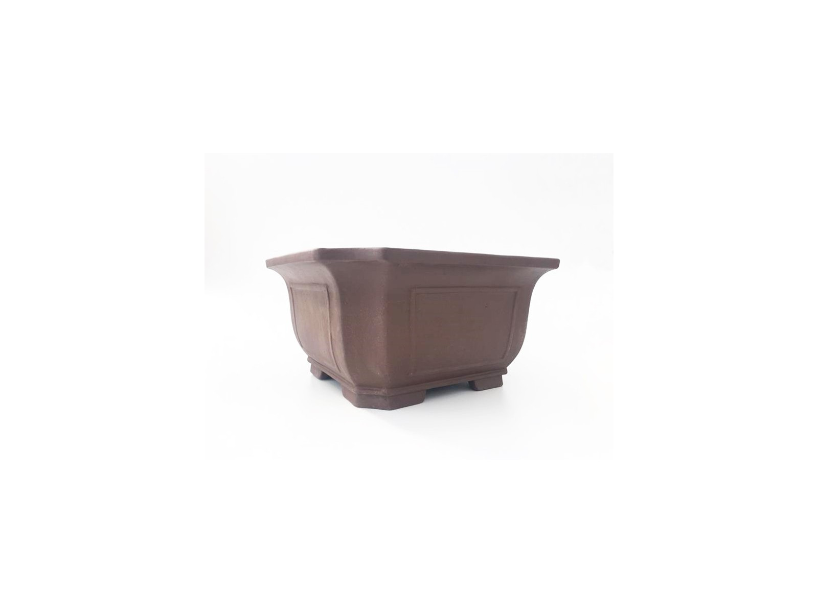 Tiesto cuadrado semicascada 35 cm Yixing 14559 sin esmaltar bonsai