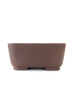 Tiesto cuadrado semicascada 37 cm Yixing 14560 sin esmaltar bonsai