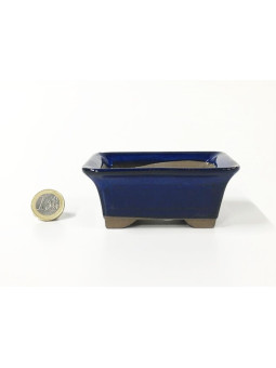 Tiesto rectangular 10 cm azul Yokkaichi 13731/15 para bonsai
