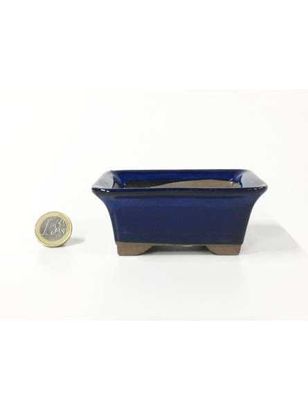 Tiesto rectangular 10 cm azul Yokkaichi 13731/15 para bonsai