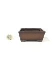 Tiesto rectangular 9 cm rojo Yokkaichi 13731/16 bonsai