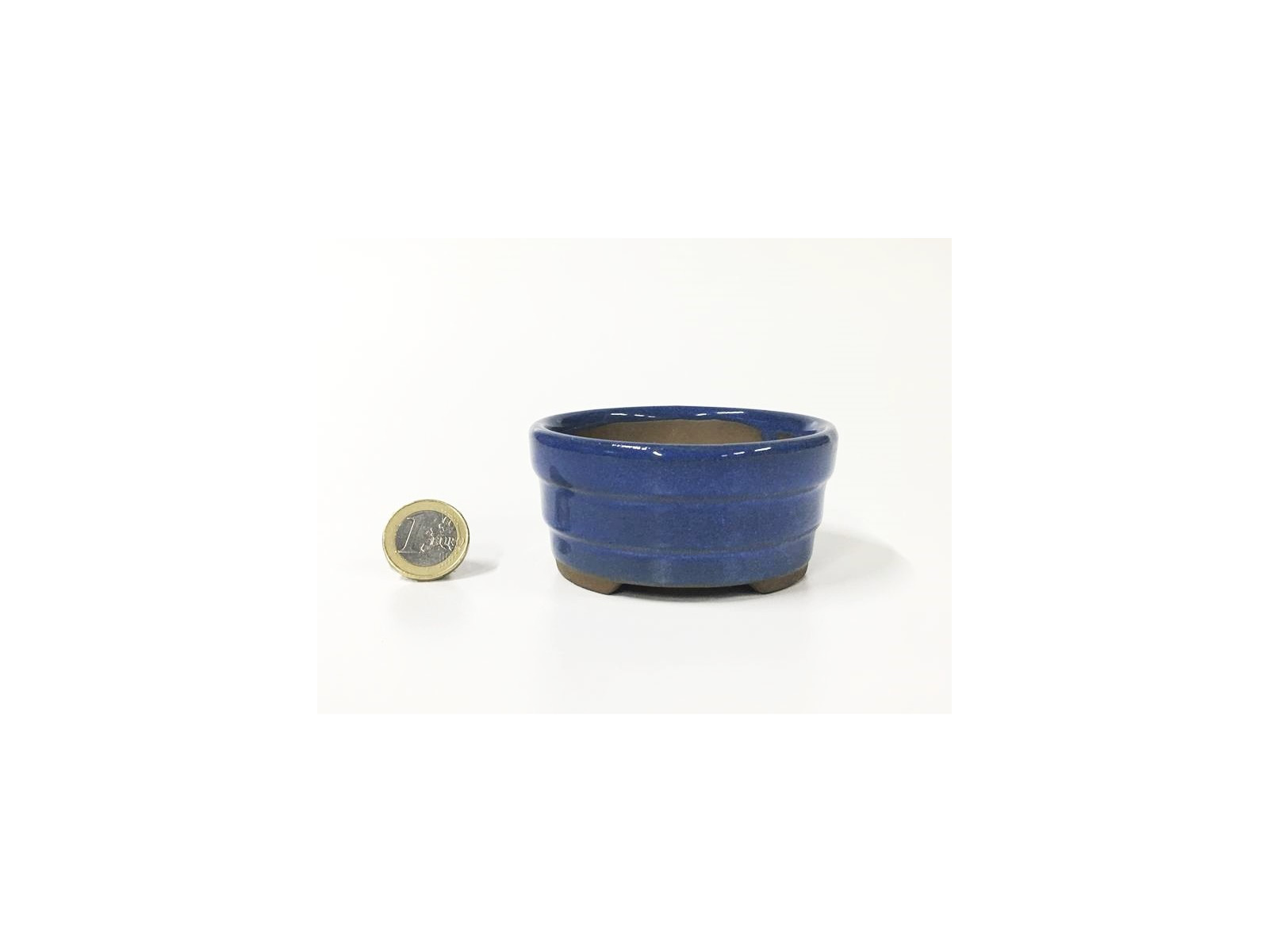 Tiesto redondo 8.5 cm azul Yokkaichi 13731/19 bonsai