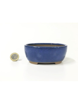 Tiesto oval 10.5 cm azul Yokkaichi 13732/25 bonsai