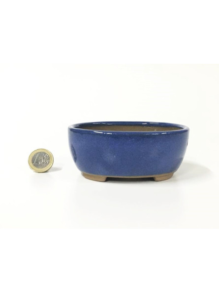 Tiesto oval 10.5 cm azul Yokkaichi 13732/25 bonsai