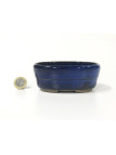 Tiesto ovalado 11.5 cm azul Yokkaichi 13264/8 maceta para bonsai