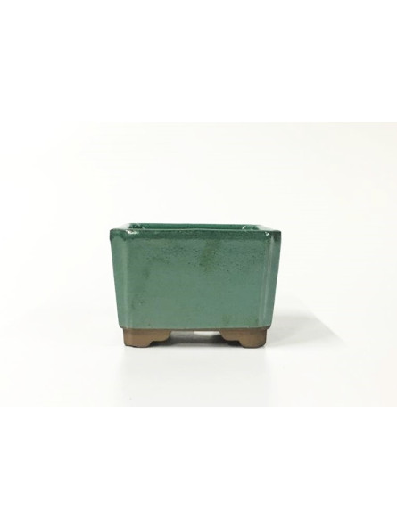 Tiesto cuadrado 10 cm verde Yokkaichi 14135/9 maceta para bonsai