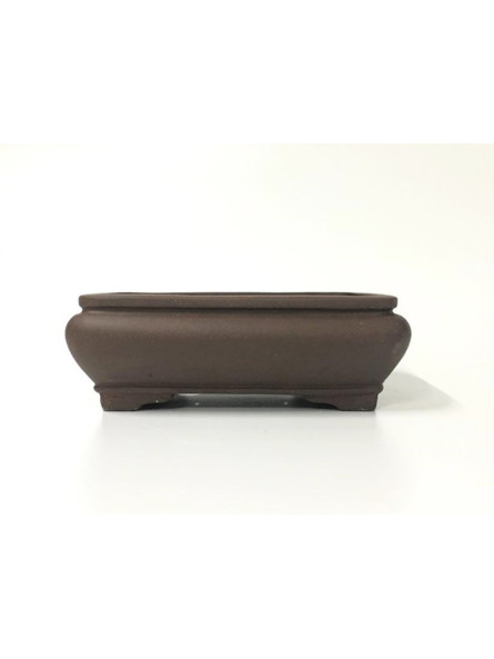 Tiesto rectangular 23.5 cm Yixing sin esmaltar 13437 para bonsai