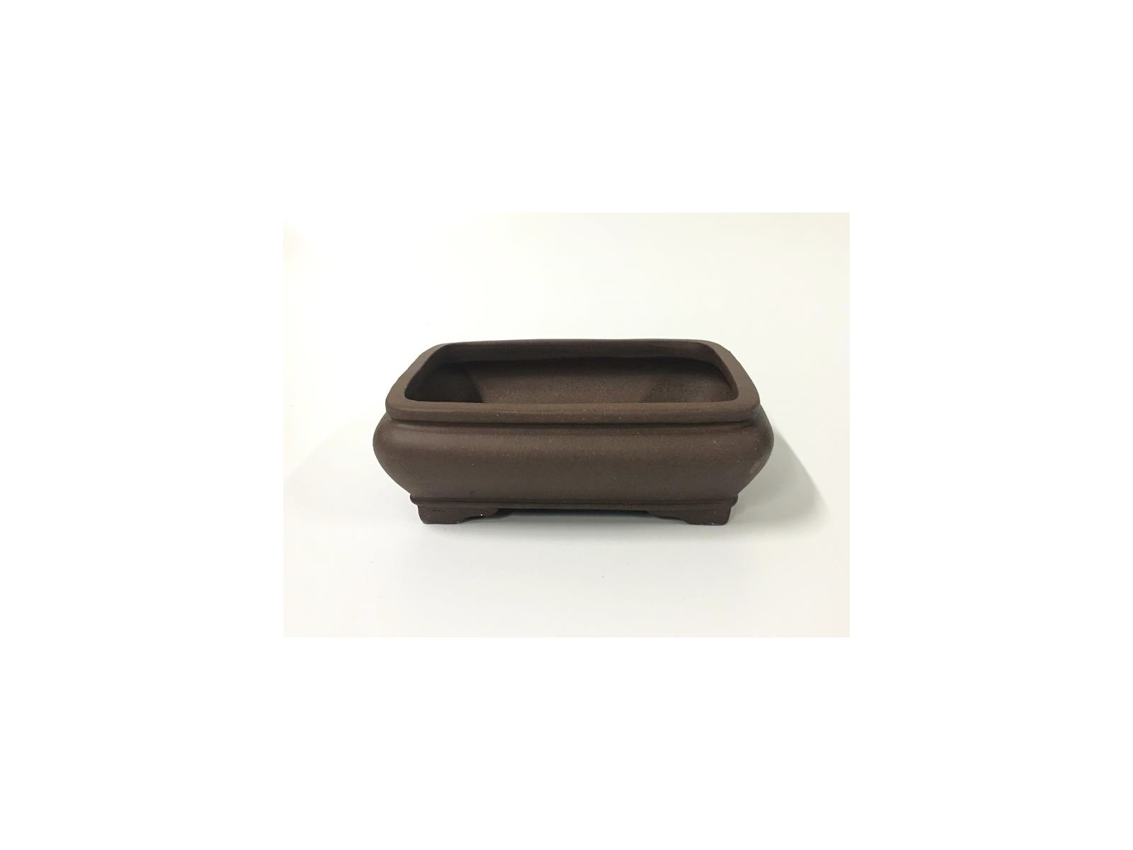 Tiesto rectangular 23.5 cm Yixing sin esmaltar 13437 para bonsai