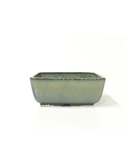 Tiesto rectangular 12 cm verde Yokkaichi 14565 bonsai