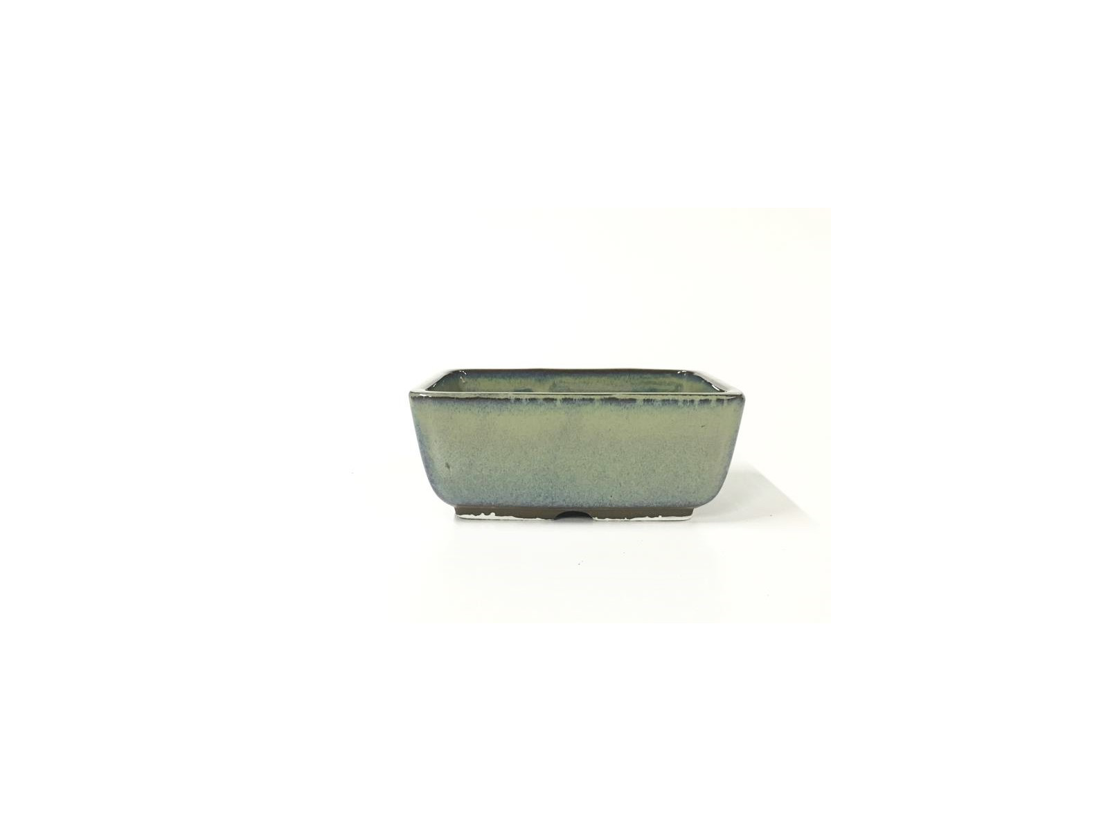 Tiesto rectangular 12 cm verde Yokkaichi 14565 bonsai