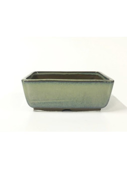 Tiesto rectangular 14 cm verde Yokkaichi 14566 bonsai