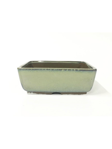 Tiesto rectangular 16 cm verde Yokkaichi 14567 bonsai
